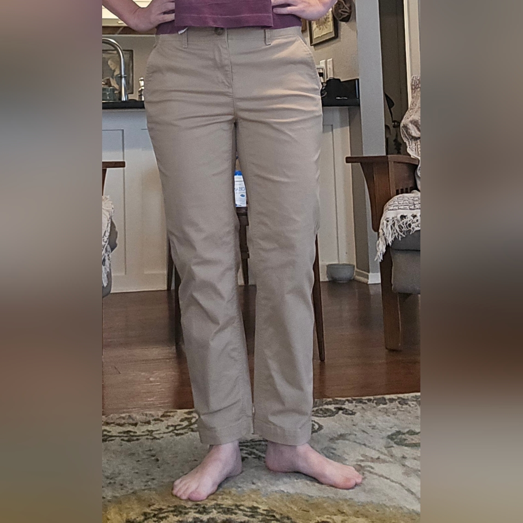 Loft The Slim Women's Tan Straight Leg Pants Size 0